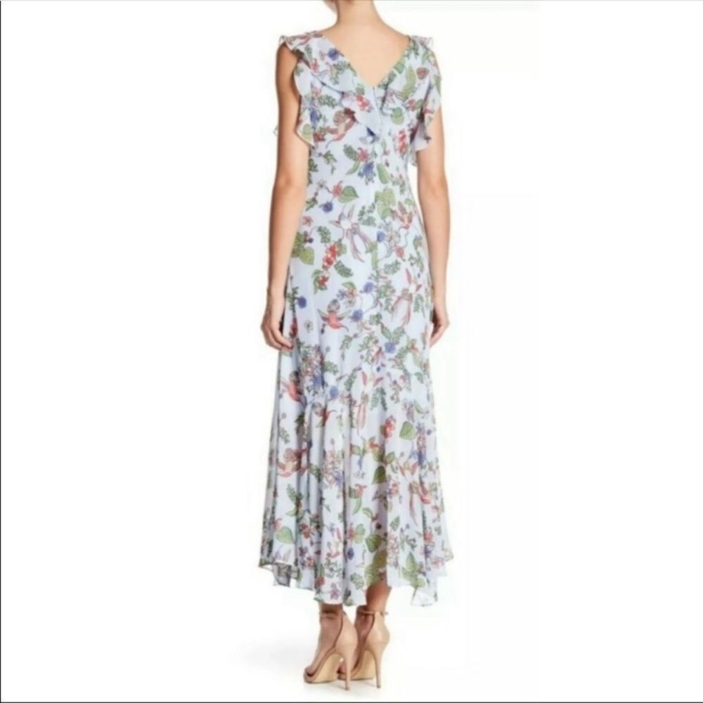 NWT Nanette Lepore Light Blue Floral Hummingbird Dress 2 - Picture 11 of 11